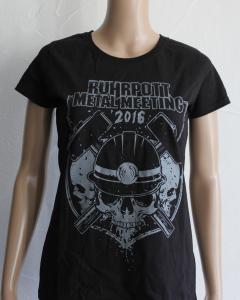 Metal Attack Merch Shop - Rock Hard Festival 2019 - Girlie Shirt Skull Spitze Langarm